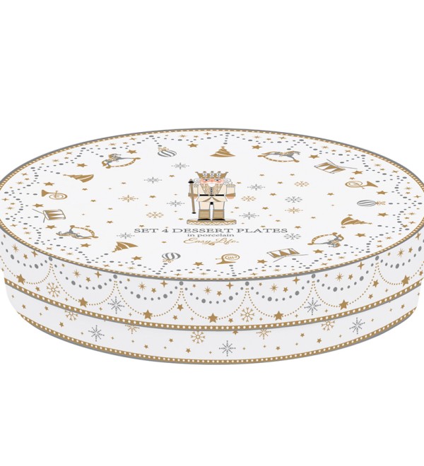 Набор десертных тарелок royal nutcracker, D19 см, 4 шт.