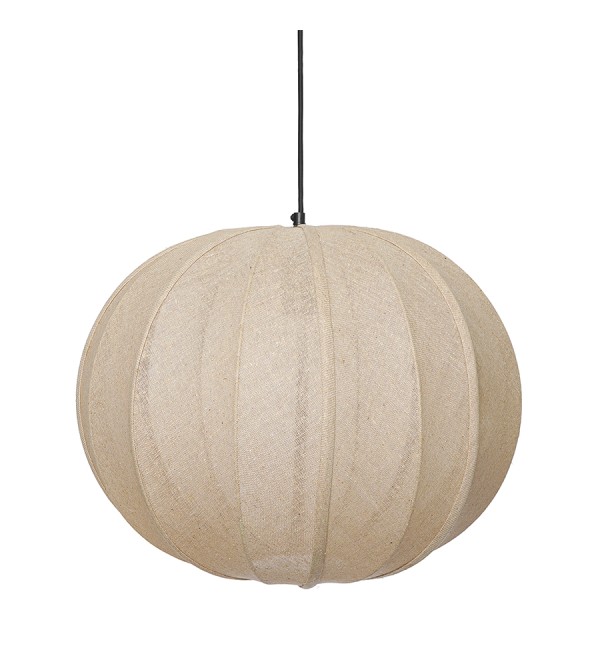 Светильник подвесной texture rib, D48 см, бежевый