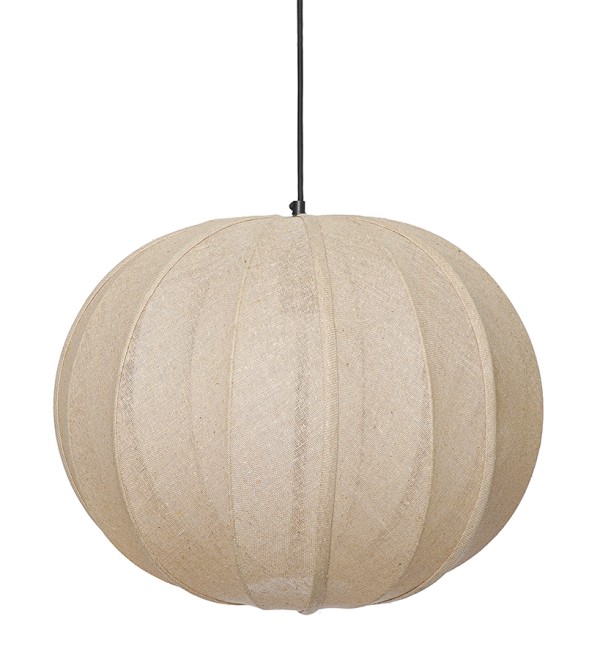 Светильник подвесной texture rib, D48 см, бежевый