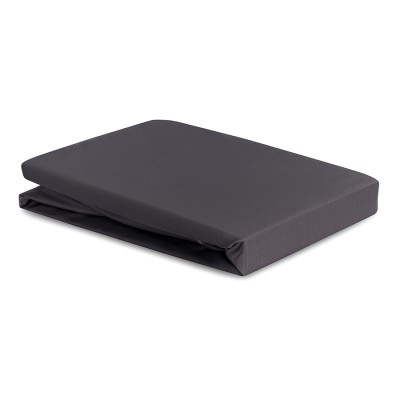 Простыня из премиального сатина темно-серого цвета из коллекции essential, 240х270 см