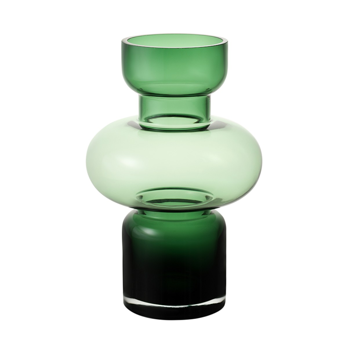 Ваза florum, 25 см, изумрудная