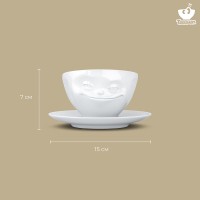 Чайная пара grinning, 200 мл, белая