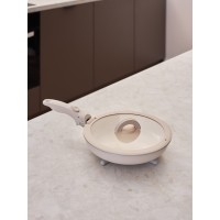 Сковорода с крышкой и съемной ручкой smart ceramic, D24 см