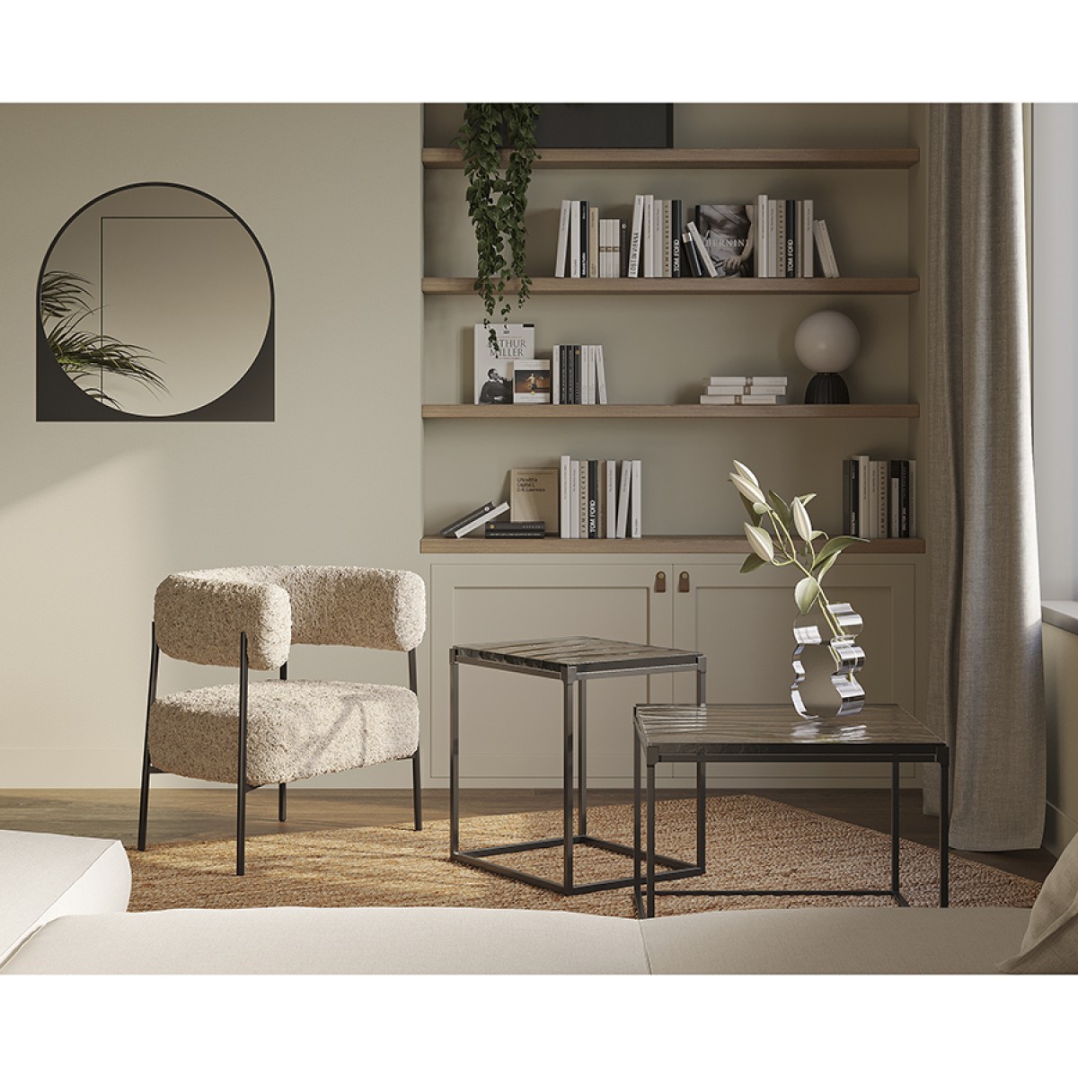 Столик журнальный mayen frosted, 61х61 см