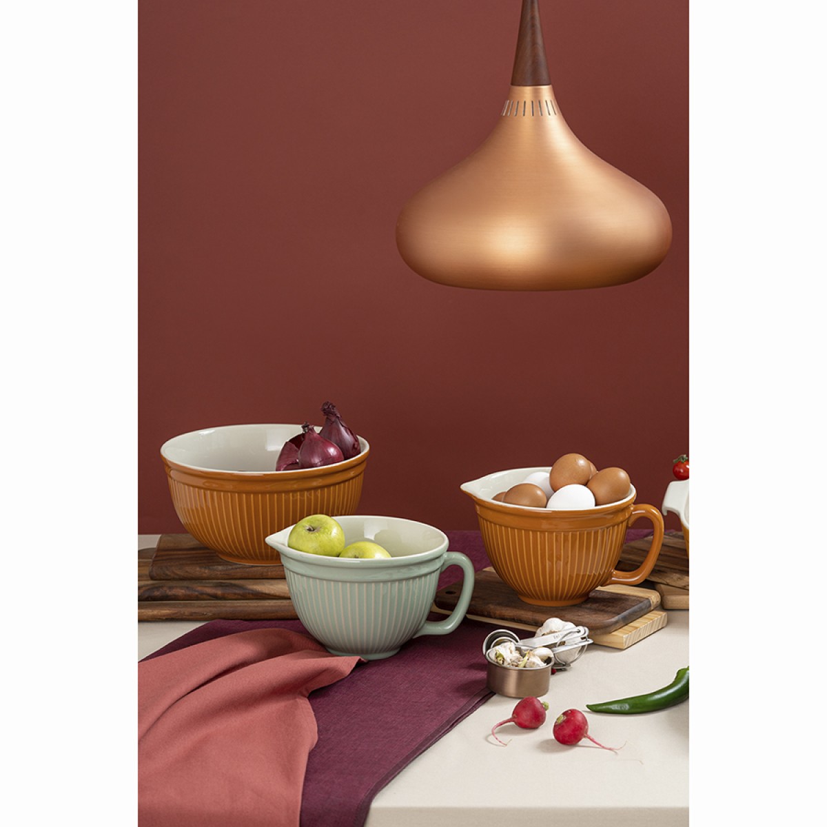 Миска soft ripples, 3 л, карамельная