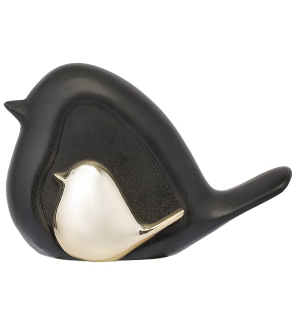 Декор из фарфора black birdie из коллекции essential, 14,5х6x10 см