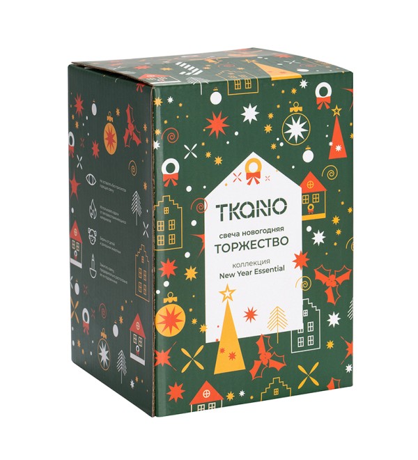 Свеча новогодняя Торжество из коллекции new year essential, 17см