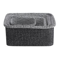 Набор из 4-х корзин для хранения sustainable collection, черный
