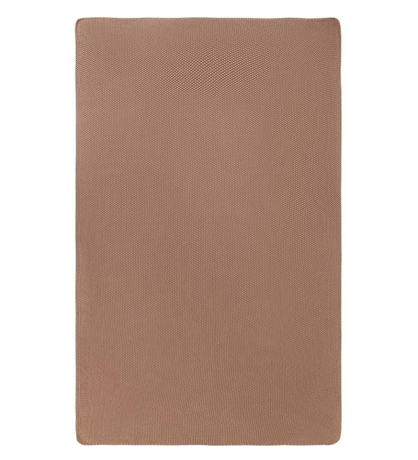 Плед из стираного хлопка цвета мокко из коллекции essential, 130x180 см
