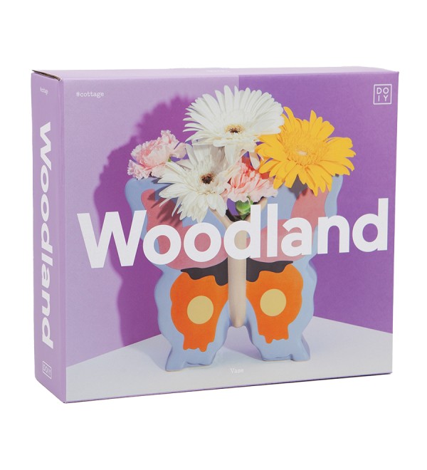 Ваза woodland, butterfly, 20 см
