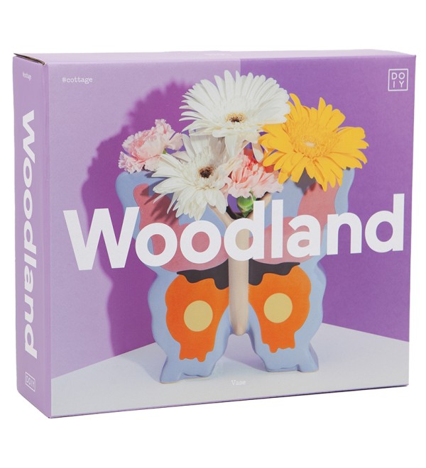 Ваза woodland, butterfly, 20 см
