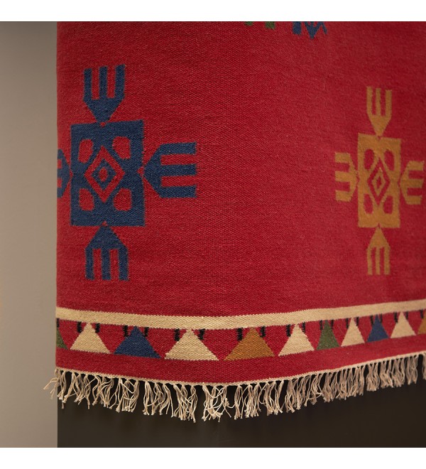 Ковер из шерсти по мотивам чувашских орнаментов из коллекции cultural heritage, 160х230 см
