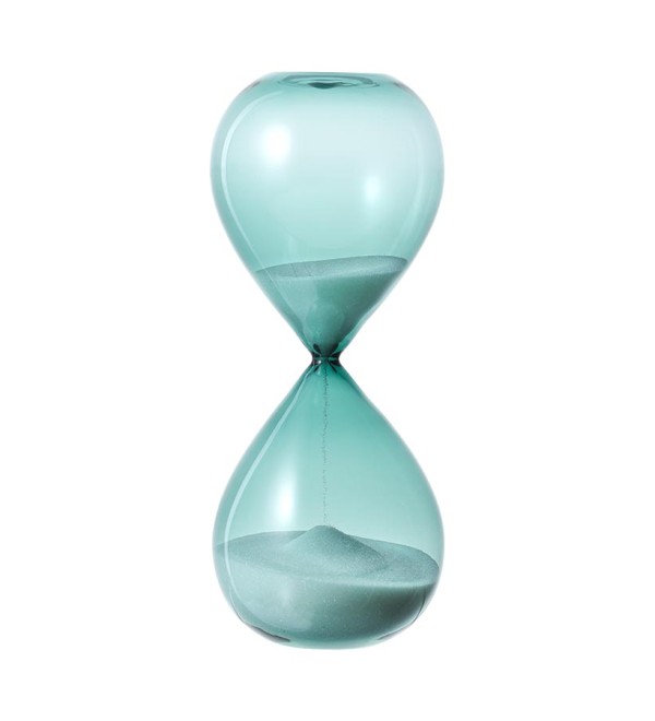Часы песочные timeless, 30 минут, бирюзовые