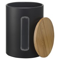 Набор банок для хранения kaffi, 1 л, матовые черные, 3 шт.