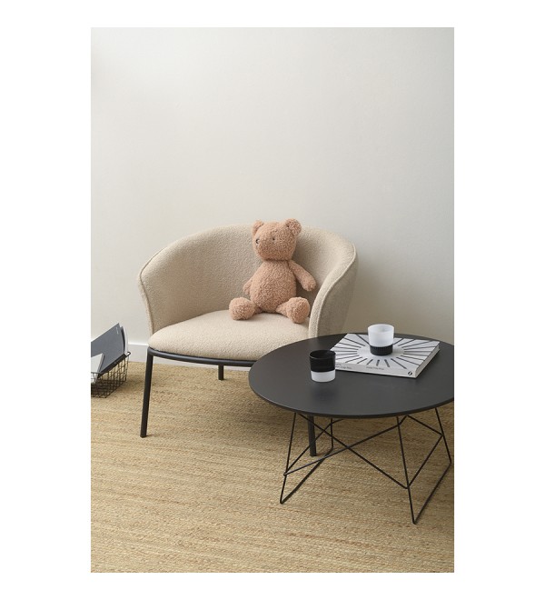 Лаунж-кресло paal, букле, бежевое