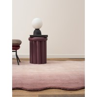 Ковер из шерсти over horizon цвета марсала из коллекции trendy ruffles, 180х230 см
