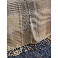 Покрывало из хлопка warm traditions бежево-серого цвета из коллекции essential, 230х250 см