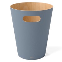 Корзина для мусора woodrow, 7,5 л, серо-голубая