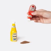 Набор из солонки и перечницы corner shop,  ketchup mustard