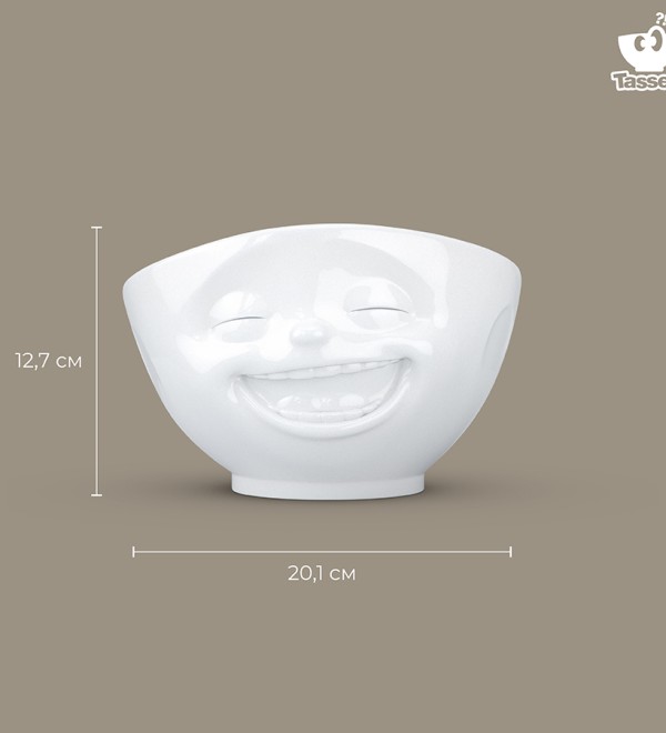 Чаша laughing, 1 л, белая