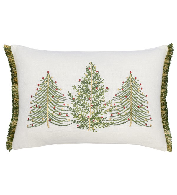 Подушка декоративная с вышивкой christmas tree из коллекции new year essential, 30х45 см