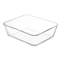 Контейнер для запекания и хранения с вакуумным эффектом vacuum glass, 2,6 л, светло-серый