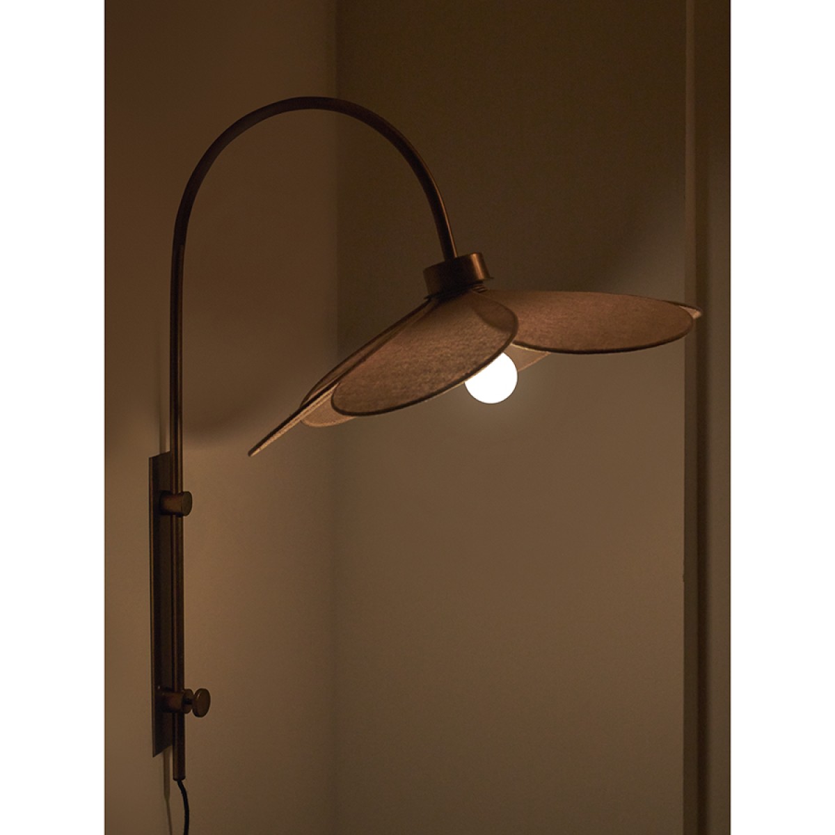 Светильник настенный kamille, 55х67 см, бежевый