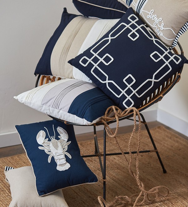 Подушка декоративная navy story из коллекции sea treasures, 45х45 см