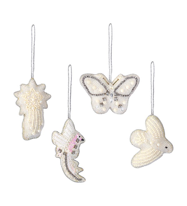 Набор елочных украшений christmas pearls из коллекции new year essential, 4 шт.