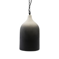 Светильник подвесной sustainable collection, D22х39 см, черный/белый