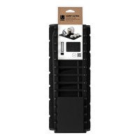 Коврик для сушки посуды udry, 43х61 см, черный