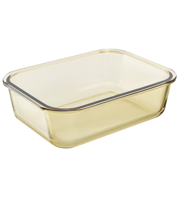 Контейнер для хранения и переноски продуктов 1,5 л янтарного цвета