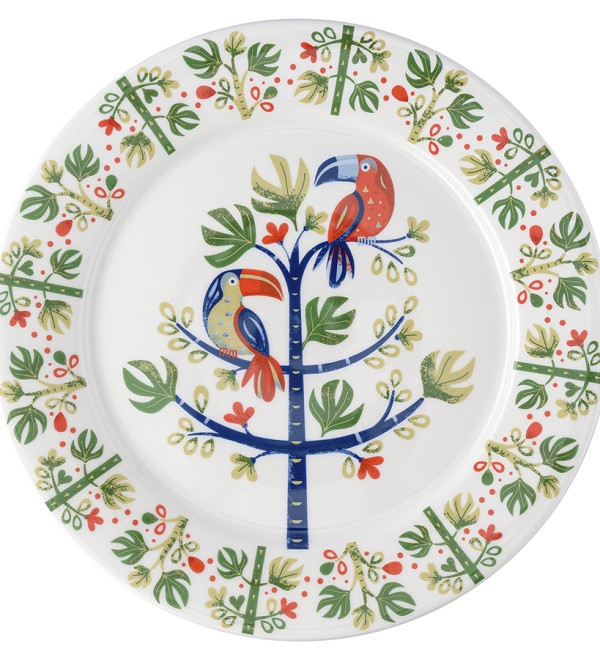 Тарелка toucan из коллекции birds of paradise, D28 см