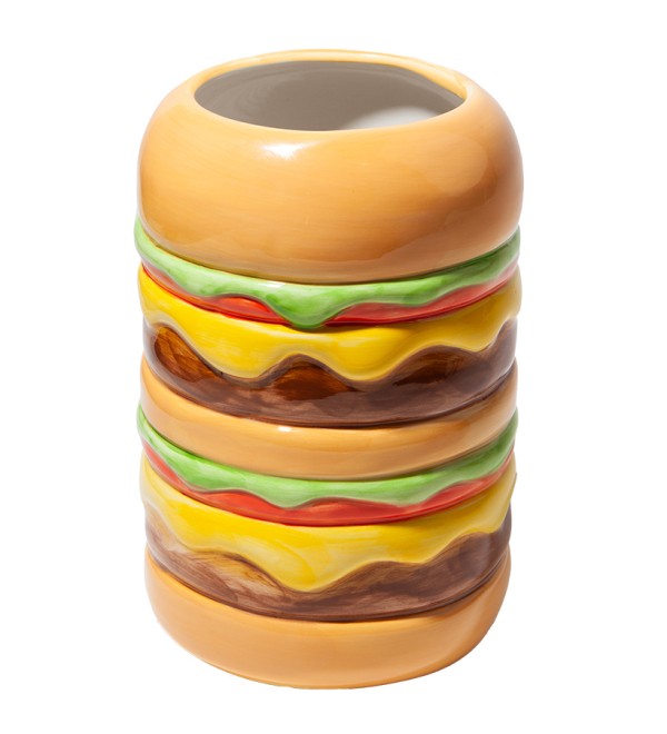 Ваза для цветов fast food, burger, 18 см