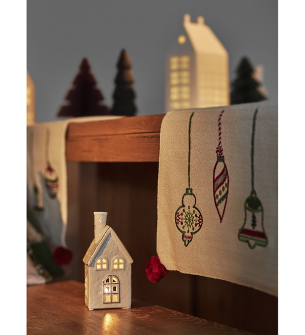 Дорожка с вышивкой christmas decorations из коллекции new year essential, 45х150 см