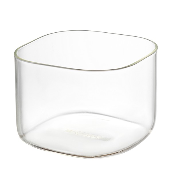 Банка для хранения квадратная vacuum glass, 500 мл, светло-серая