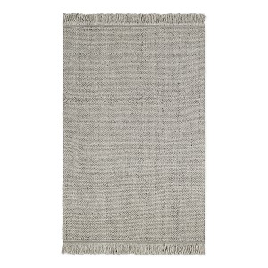 Ковер из переработанного пластика светло-серого цвета из коллекции ethnic, 120х180 см