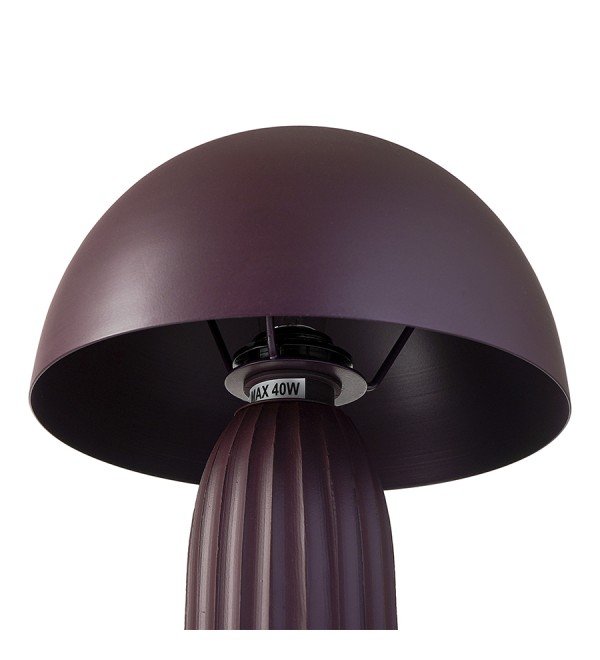 Лампа настольная texture sleek, D24х37 см, вишневая
