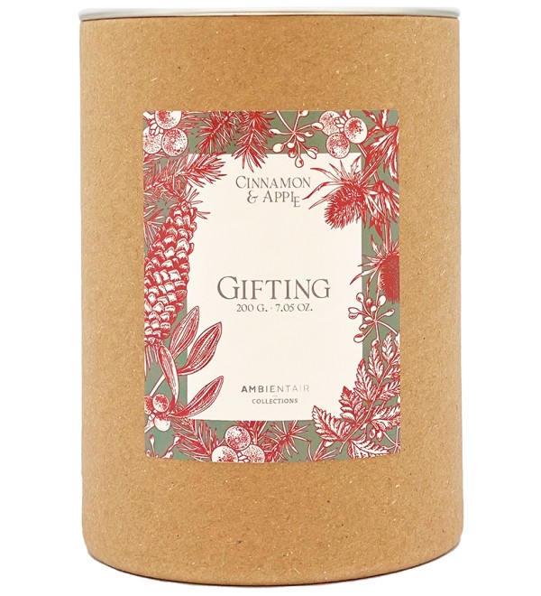 Свеча ароматическая gifting, cinnamon&apple, 40 ч