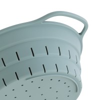 Дуршлаг складной силиконовый smart helper, D25,5 см, шалфей
