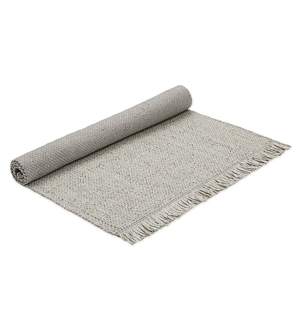Ковер из переработанного пластика светло-серого цвета из коллекции ethnic, 120х180 см