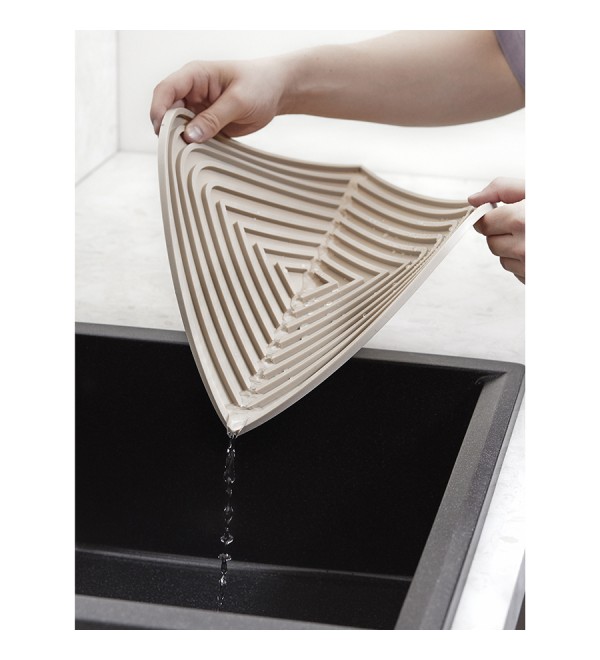 Коврик для сушки посуды dry flex, 34,6х44,6 см, бежевый