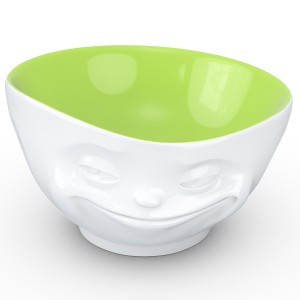 Чаша grinning, 500 мл, белая/фисташковая