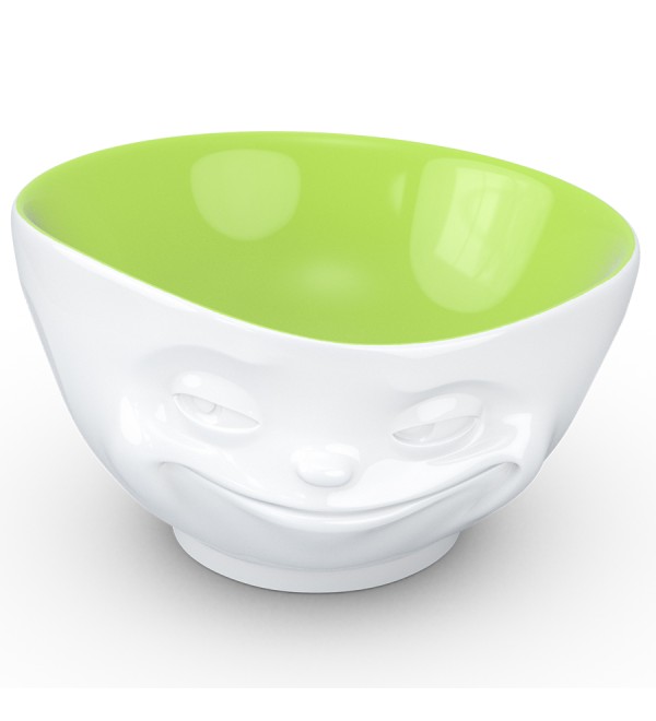 Чаша grinning, 500 мл, белая/фисташковая