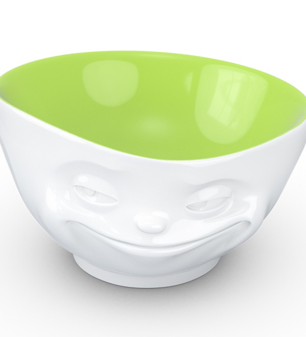 Чаша grinning, 500 мл, белая/фисташковая