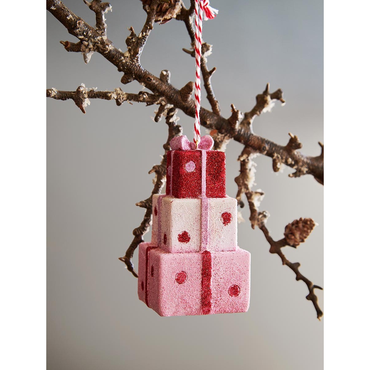 Набор ёлочных украшений pink fairytale из коллекции new year essential, 4 шт.