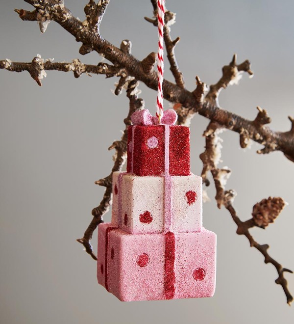 Набор ёлочных украшений pink fairytale из коллекции new year essential, 4 шт.
