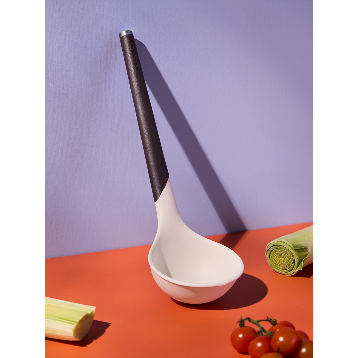 Половник smartchef, 31 см, бежевый/бордовый