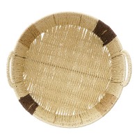 Корзина плетеная круглая bodhran chocolate из коллекции ethnic, размер s