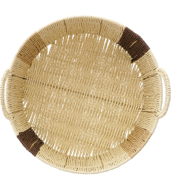 Корзина плетеная круглая bodhran chocolate из коллекции ethnic, размер s